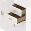 Lit plateforme simple en bois avec bibliothèque pour échantillon et garde-robe mobile, lit multifonctionnel avec lit gigogne intégré-2142732390