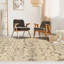 Tapis intérieur fauve à motif floral abstrait Abril - 100% polypropylène Callicoon-22916588