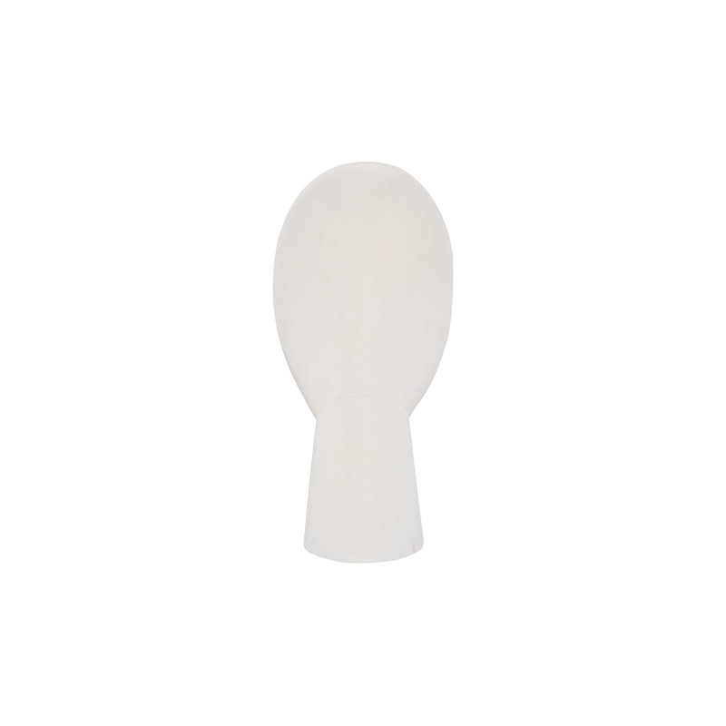 Cycladic Head, Sculpture, Oval, White Stone
