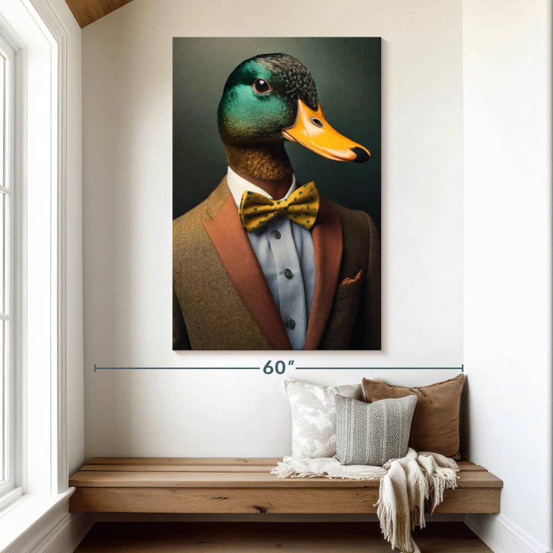 Brampt A Duck Portrait, 51" H x 34" W