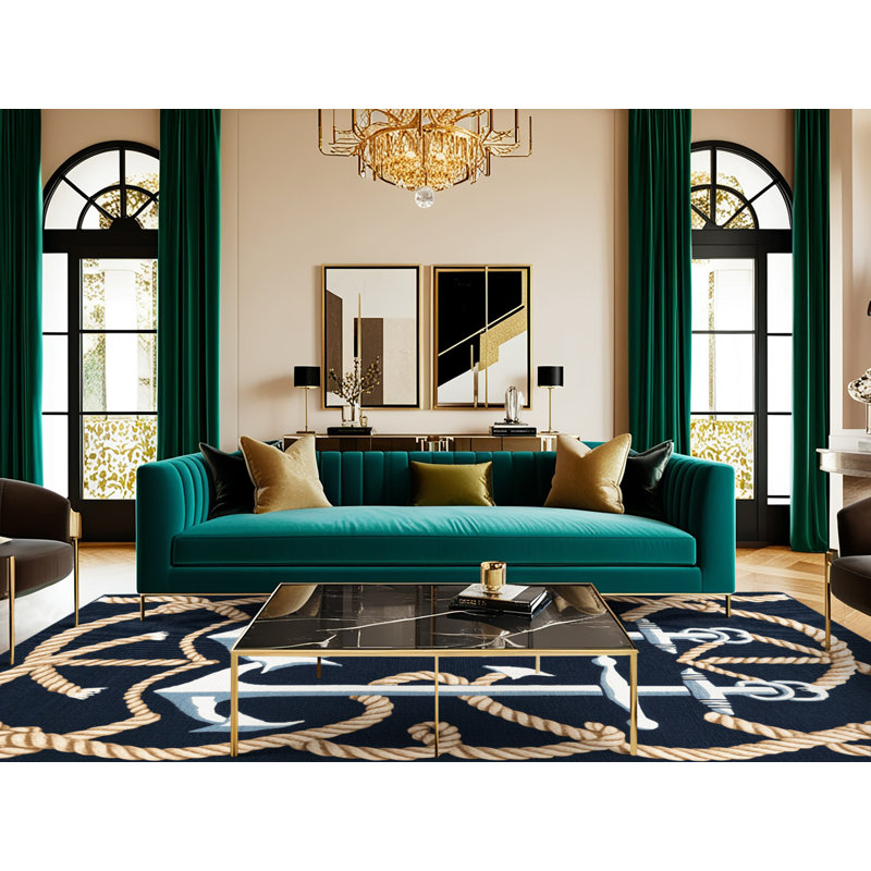  Tapis côtier lavable à double ancre, Rectangle de 5 pi x 8 pi