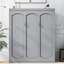 Lit pliant avec tablettes, gris - facile à tirer et à utiliser, grand lit, transformez votre armoire de salon pour une fabrication confortable de porte-matelas en contreplaqué