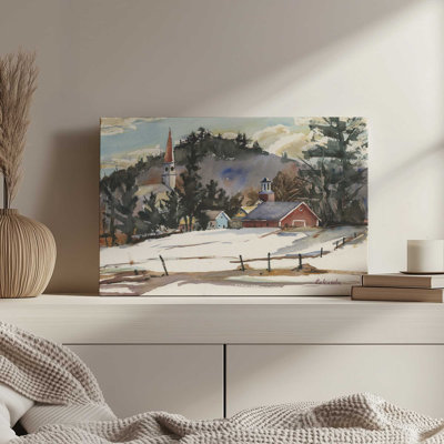 «Cumington Mass Winter» par Stephen Calcasola, reproduction d'art sur toile