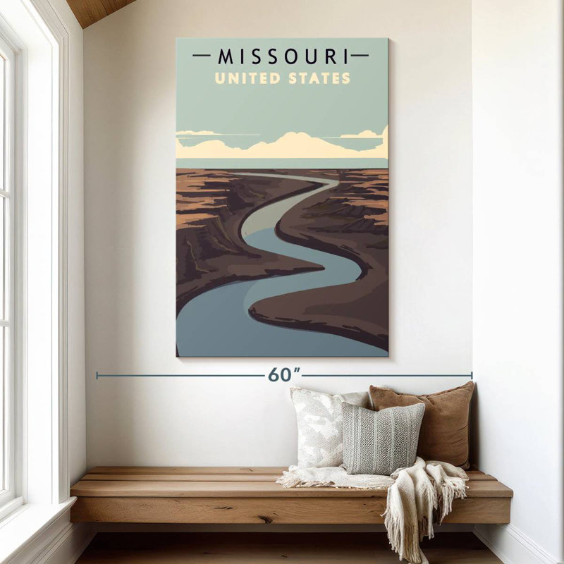 Alvord, Missouri River, affiche, H 51 po x l 34 po