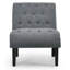 Chaise d'appoint rembourrée Abiha Canora Grey-1076409670