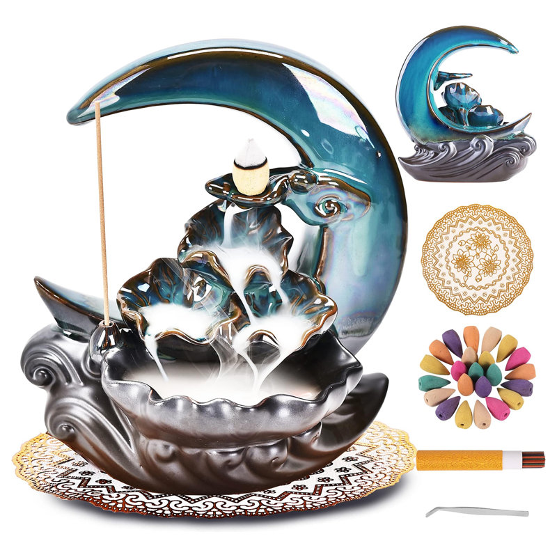 New Moon Backflow Incense Holder