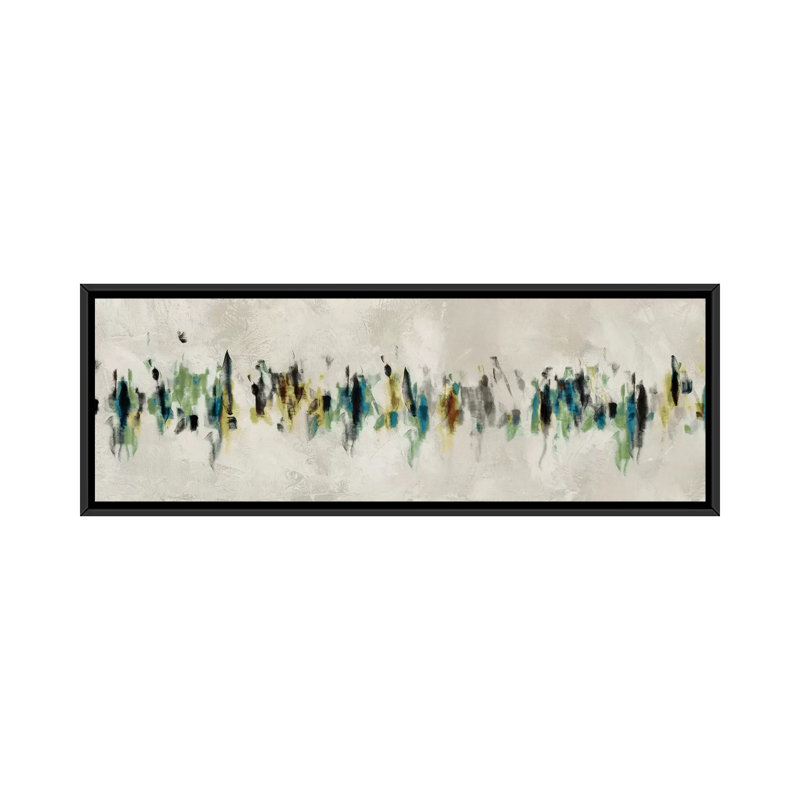 «Light As Water» par PI Galerie - Reproduction giclée sur toile panoramique, H 12 po x l 36 po x P 1,5 po, Cadre noir