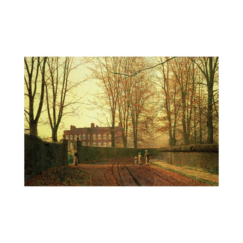 Going To Church, 1880 by John Atkinson Grimshaw - Wrapped Canvas Gallery-Wrapped Canvas Giclée, 20.32 cm H x 30.48 cm W