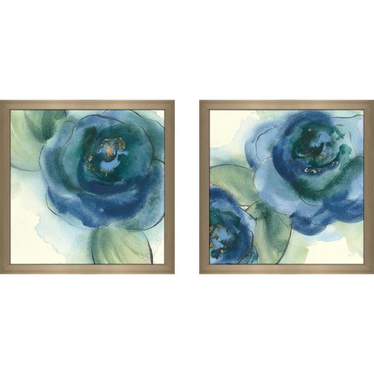 Alcott Hill® Wannabe Poppies I Framed On Paper 2 Pieces Set | Wayfair