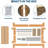 Twin Wooden Platform Bed Frame, Farmhouse Minimalist Design, Reinforced Slats, No Box Spring-116461365-116461355