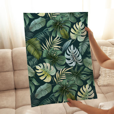 «Botanical Monstera Leaves», motif tropical non encadré