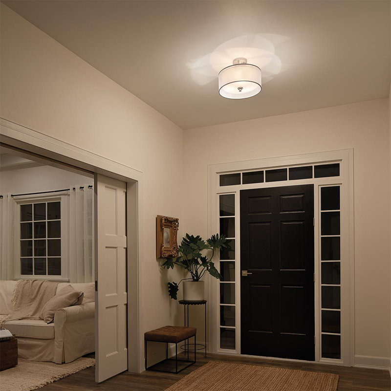 Deutsch 3-Light 57cm Semi Flush Mount