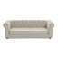 Canapé surélevé durable pour chien avec tissu en lin confortable, mobilier moderne pour animaux de compagnie-90710659