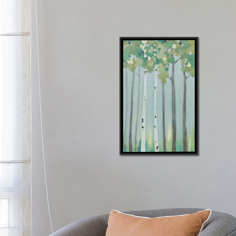 «Forest View II» par Rita Vindedzis, reproduction sur toile tendue sur châssis, H 26 po x l 18 po x P 1,5 po, Pas de tapis