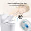 Toilette compacte une pièce, double chasse, profondeur courte 23 pouces, blanc, pour les petites salles de bain