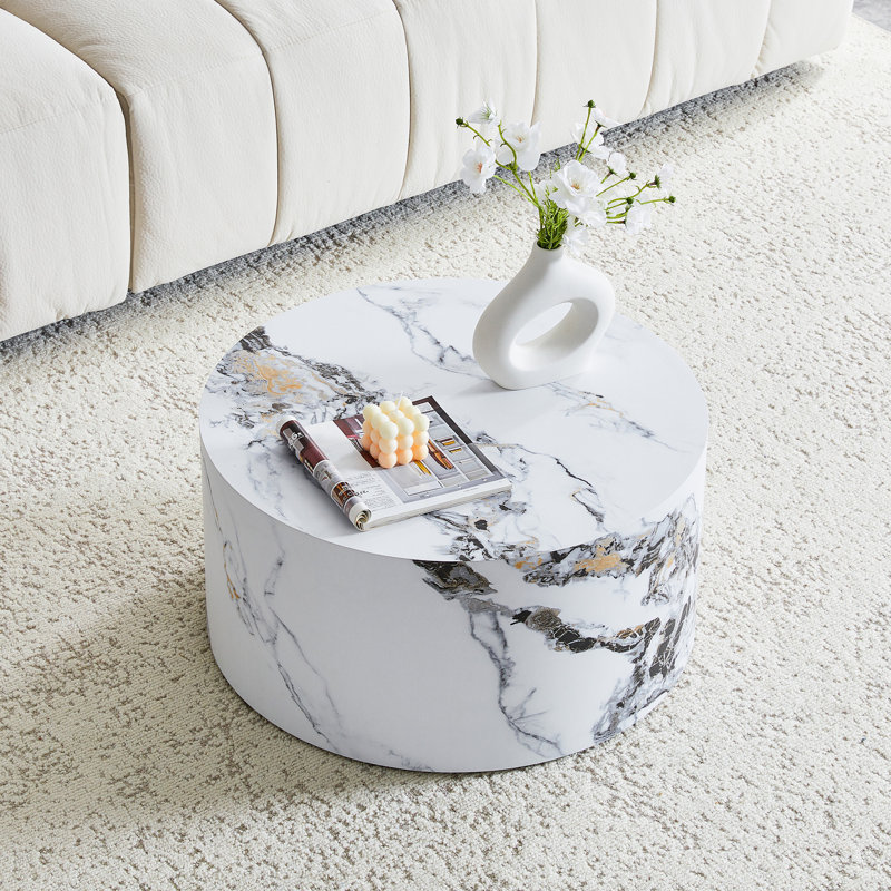 Table basse MarbleTexture, Blanc