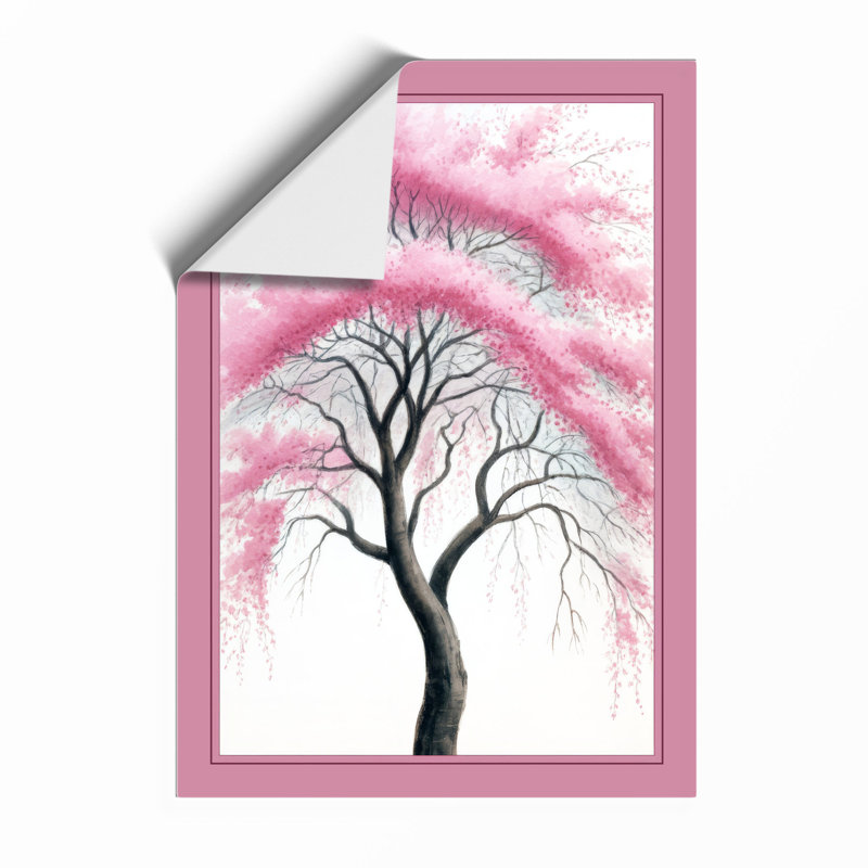 Bare Tree In Bloom Modern - Print, Unframed, A2 - 59.4 x 42.0 cm