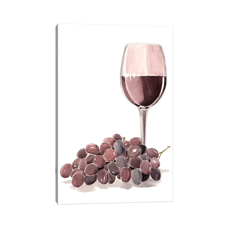 Wine Watercolor I by Jennifer Paxton Parker - Wrapped Canvas Painting, 101.6 cm H x 66.04 cm W x 3.175 cm D