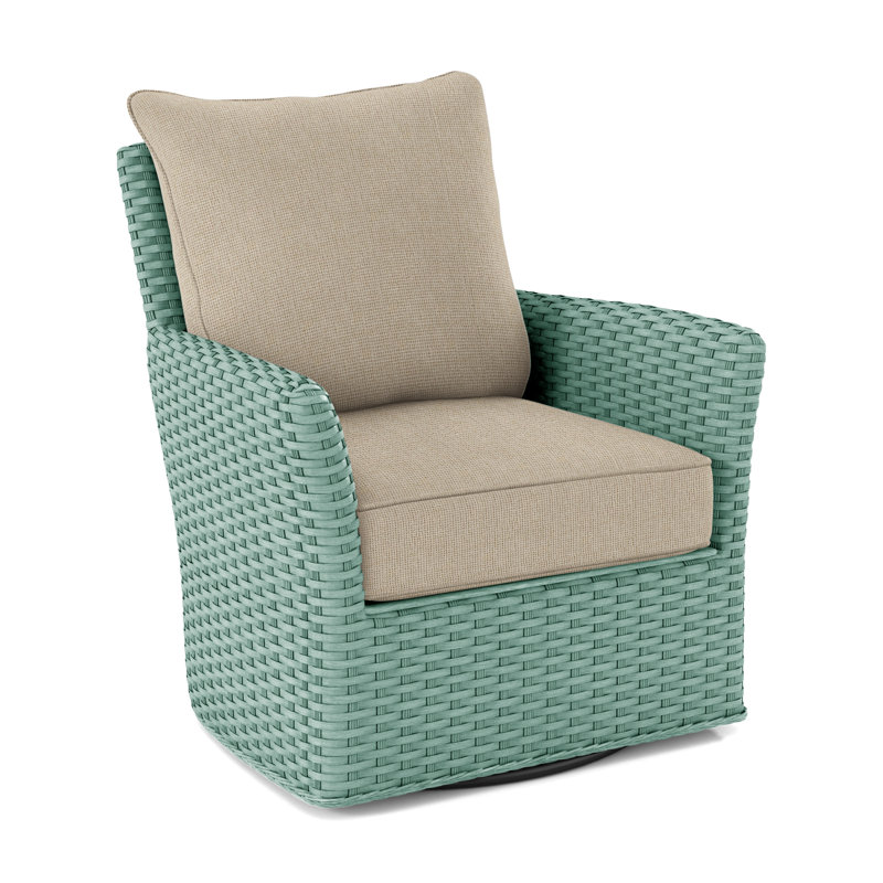 Fauteuil pivotant en polyester de 28 po de largeur Lanai, Avoine Crypton Performance; 0822-74, Pacific