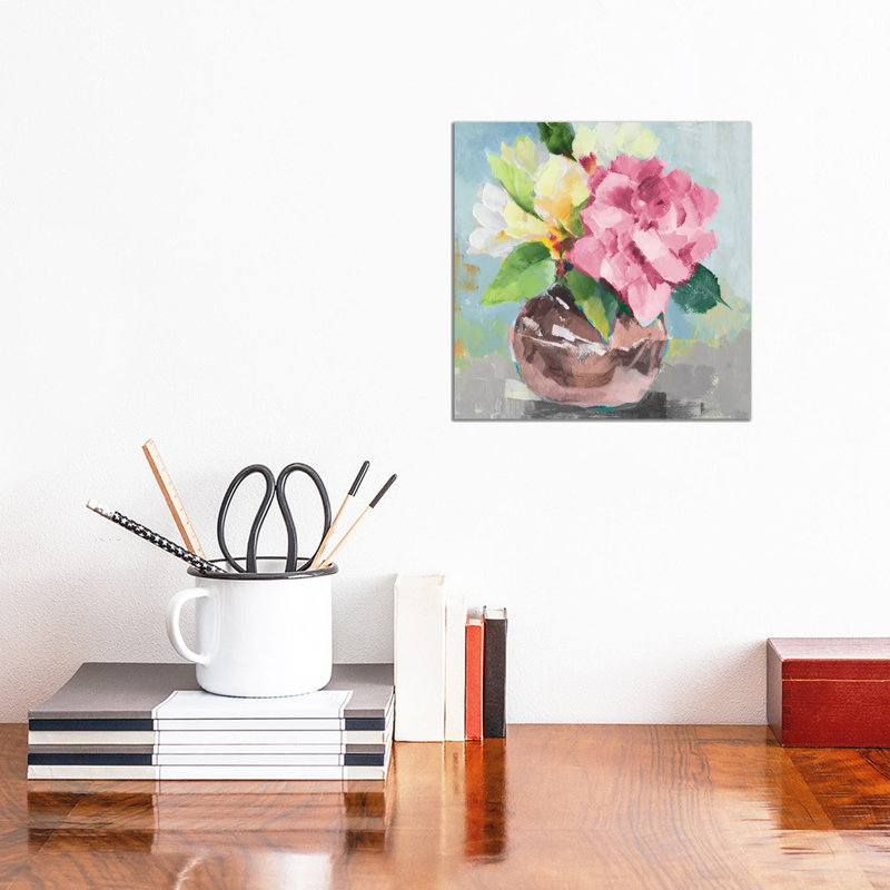 Pink Bloom I by Lanie Loreth - Wrapped Canvas Print, 30.48 cm H x 30.48 cm W