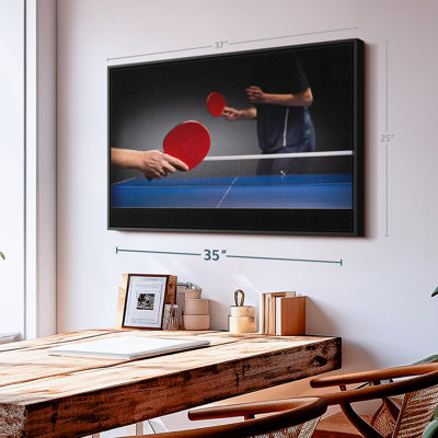 " Table Tennis Match Wall Art "