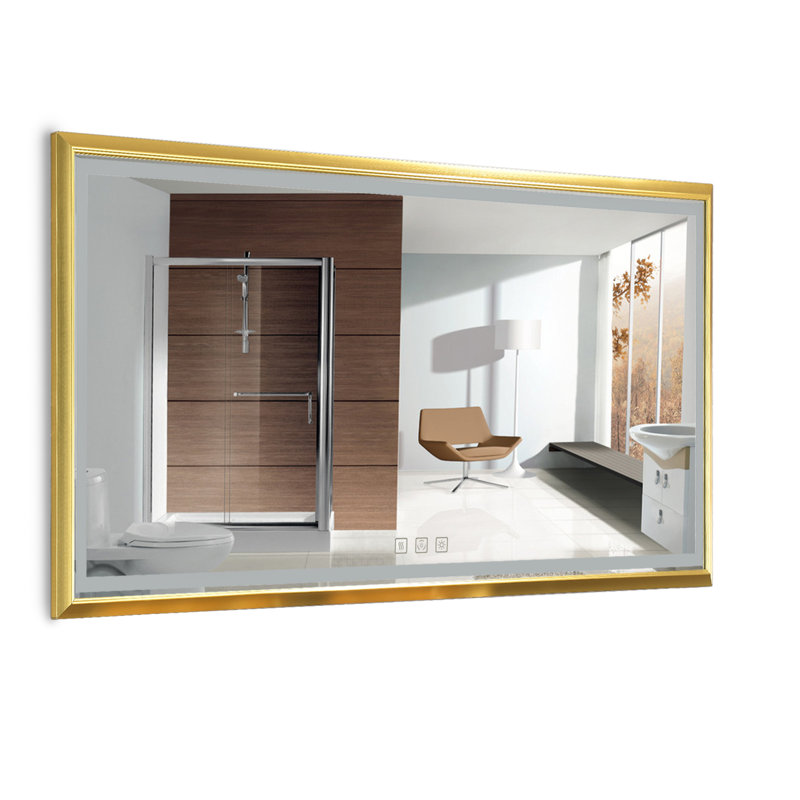 Miroir lumineux à DEL avec désembueur et température de couleur réglable