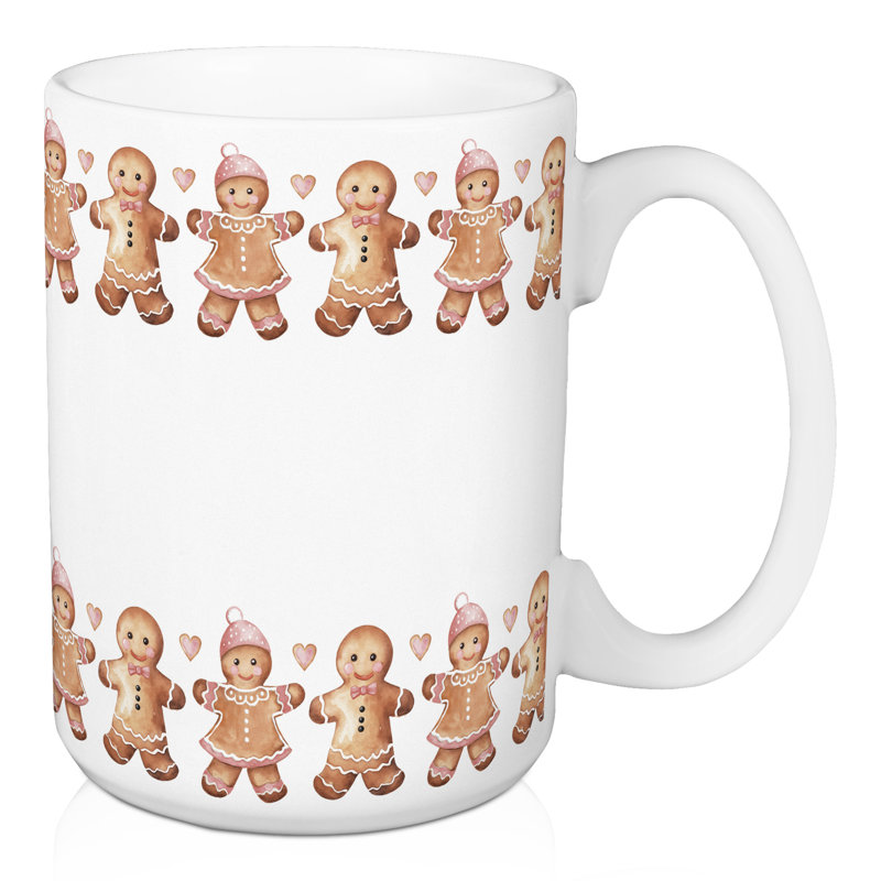 Tasse à bordure en pain d'épice