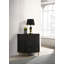 Table de chevet 3 tiroirs Arini - noir-107085428