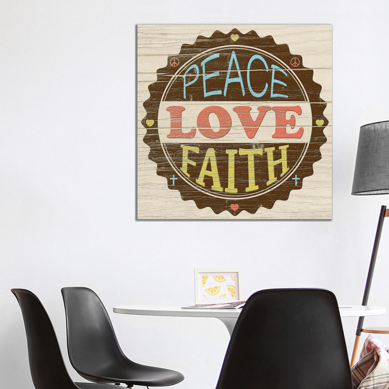 Seal of Love by Alonzo Saunders - Wrapped Canvas Typography, 93.98 cm H x 93.98 cm W x 1.91 cm D