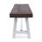 Outdoor Carlisle Benches, Sandblasted Set Of 2, Durable Acacia Wood, Modern Industrial Style, Weather Resistant Seating-1292893148