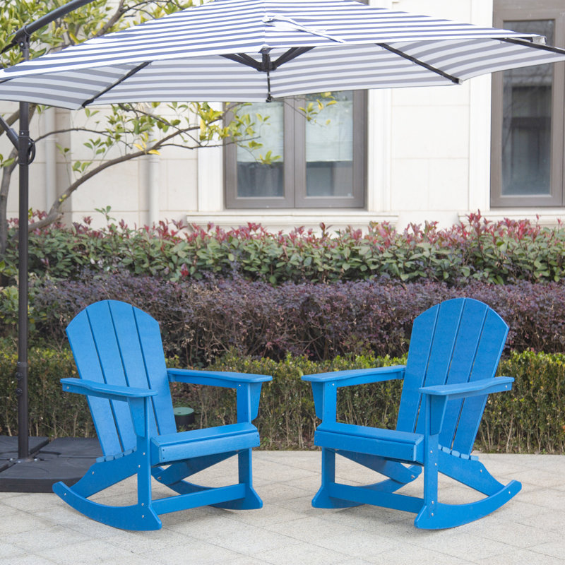 Chaise Adirondack à bascule Laguna, Bleu pacifique