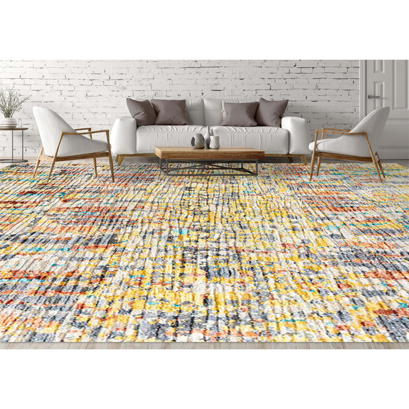 Abstract Area Rug, Rectangle 8' x 10'