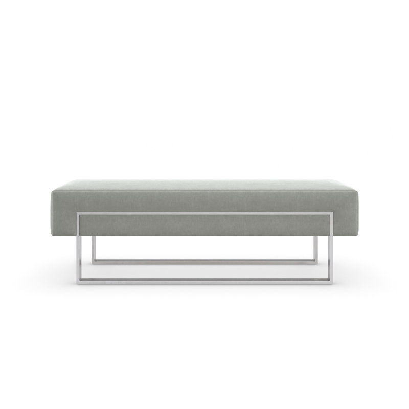 La Moda Velvet Upholstered Bench