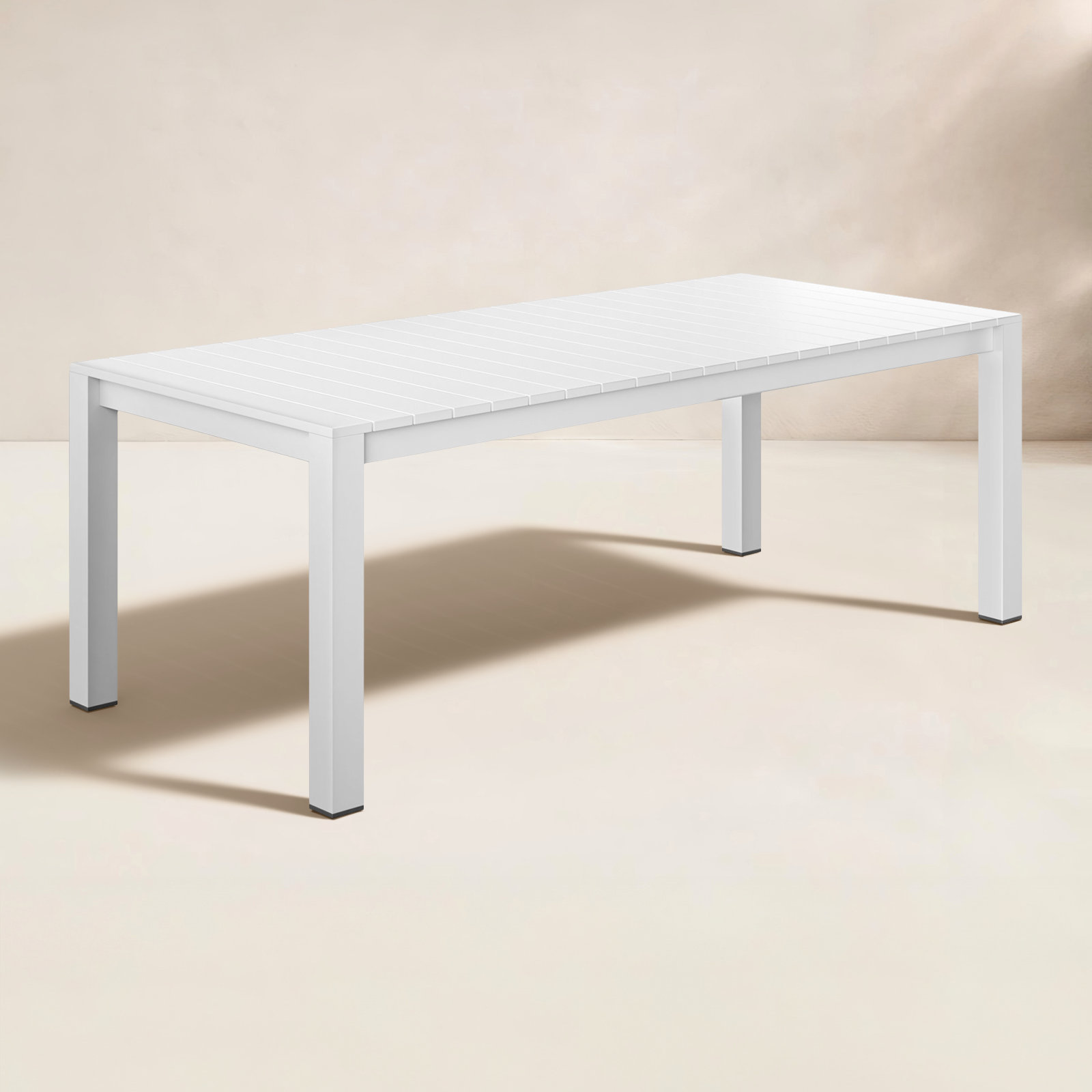 Ammelie 87" Patio Dining Table, White