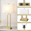 Ensemble de lampes de table en métal de 28,5 po avec port USB, ports de type C et prise de courant Samarah-507197053