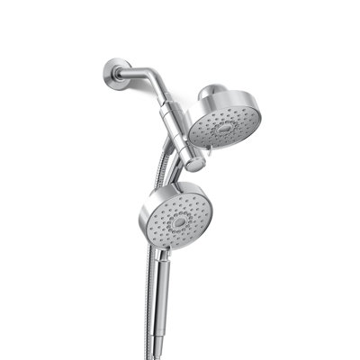 Ensemble de douche multifonction Kohler Purist® 2-en-1, pomme de douche et douche à main, trois réglages de jet