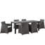 Ensemble repas d'extérieur avec coussin 7 pièces Modway Junction-1131090422-1131090421-1164855173