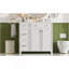 Meuble-lavabo de 36 po avec lavabo en céramique, tiroirs standard et double couche, portes à fermeture en douceur, tablettes réglables, armoire de rangement moderne pour petites et moyennes salles de bain-1889602863