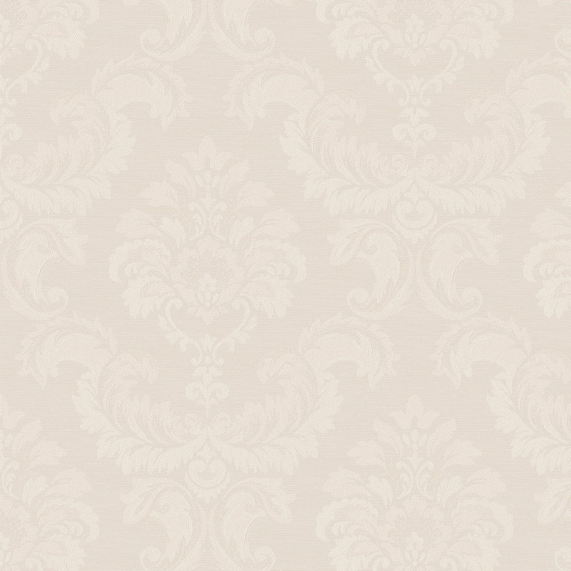 Palmwood 10m x 52.8cm Semi-Gloss Wallpaper Roll, Cream