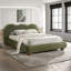 Mobilier de chambre à coucher en bois de chignon rond vert olive-415446004-415446003