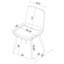 Chaise d'appoint de salle à manger rembourrée Feast Coffee (ensemble de 2)