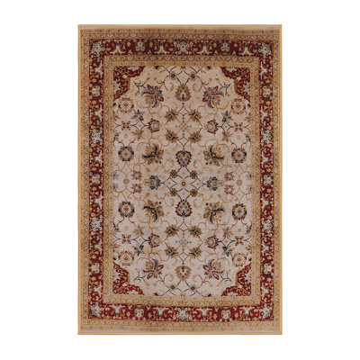 Tapis oriental rouge / crème Keghart