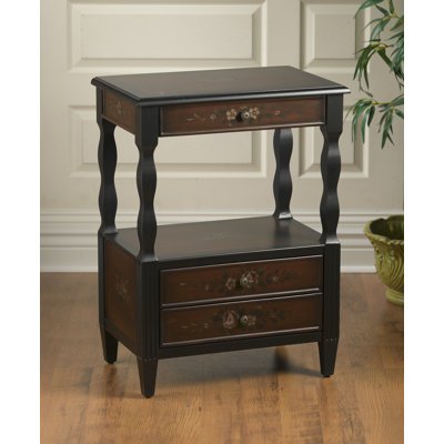 Solid Wood Top End Table