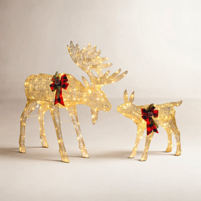 Jalyrica Lighted Moose Family Set