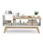  Table basse 43 po avec centre de table et compartiments de rangement