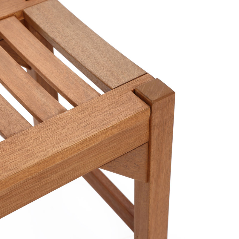 Banc d'extérieur en bois massif l 47,2 po