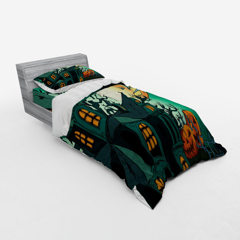Ensemble de housse de couette Haunted, Housse de couette simple + 6 pièces supplémentai