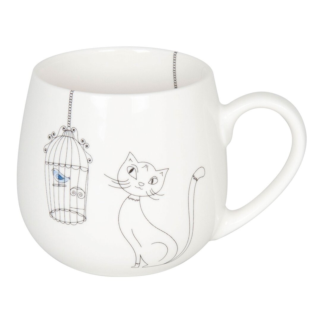 Kaffeebecher Cats and Birds aus Bone China