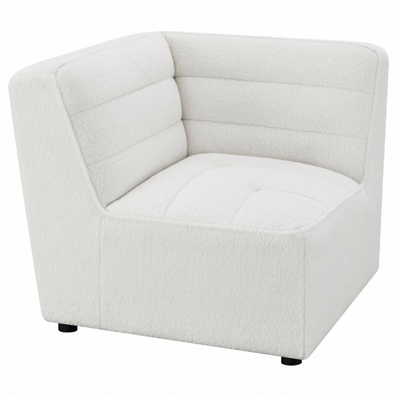 Chaise d'appoint de coin rembourrée en tissu