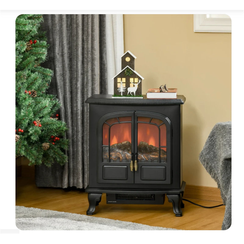 Baillargeon Marlow Home Co. 51cm W Black Electric Stove